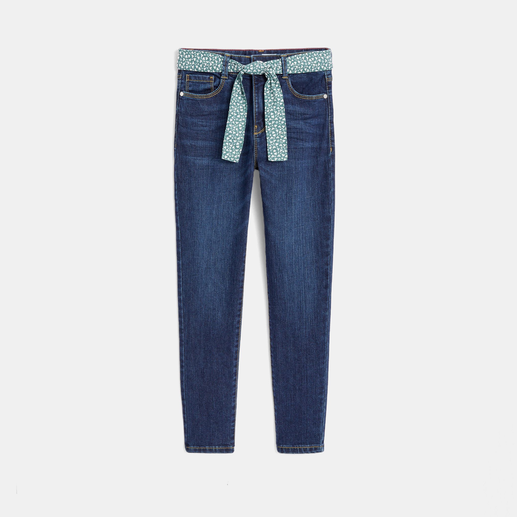 Quần skinny jeans phối thắt lưng